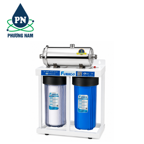 Lọc Nước Đầu Nguồn Funaco 2 Cấp Biglue 10inch UF-3000L/H (Khung)