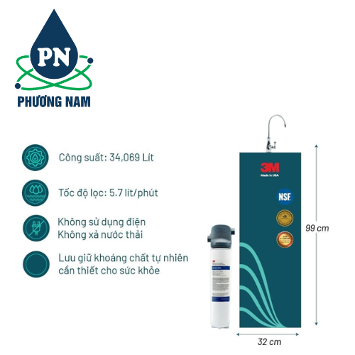 Cây Lọc Nước CS3-1V (Tích Hợp 3M BREW120-MS)