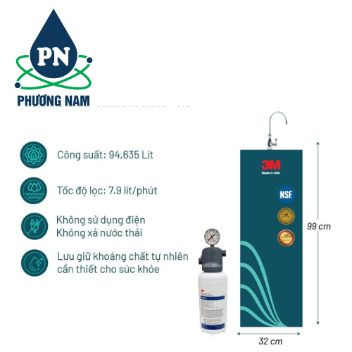 Cây Lọc Nước 3M CS4-1V (Tích Hợp 3M ICE140-S)