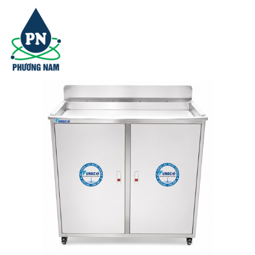 Vỏ Tủ CN Funaco 50L Mặt Hõm Inox - 4 Vòi (Chưa Kèm Vòi)