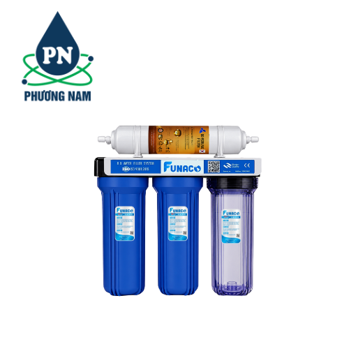 Bộ Lọc Thô 3 Cấp 10inch Funaco (Đài Loan) - UF Hàn Quốc Đầu 10
