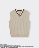  10.08.24 - VTG OVERSIZED KNIT VEST - GU BY UNIQLO 