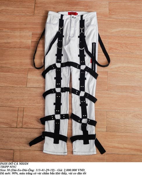  [PASS ĐỒ] - BONDAGE PUNK PANTS - TRIP NYC 