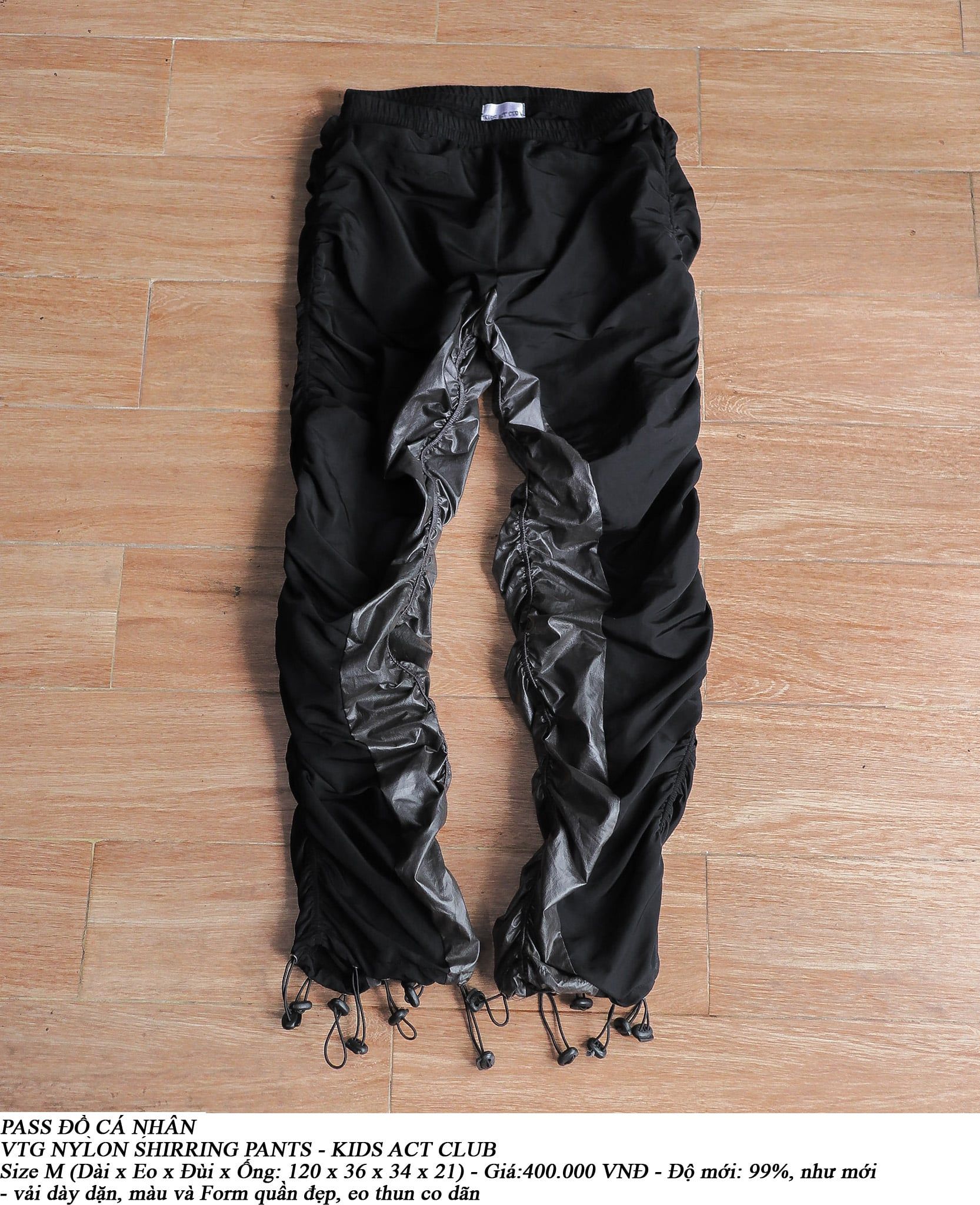  [PASS ĐỒ] - NYLON SHIRRING PANTS - KID ACT CLUB 