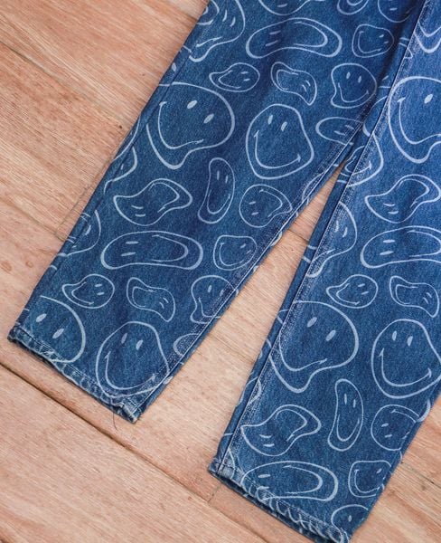  [PASS ĐỒ] - DENIM PANTS - PULL & BEAR X SMILEY 