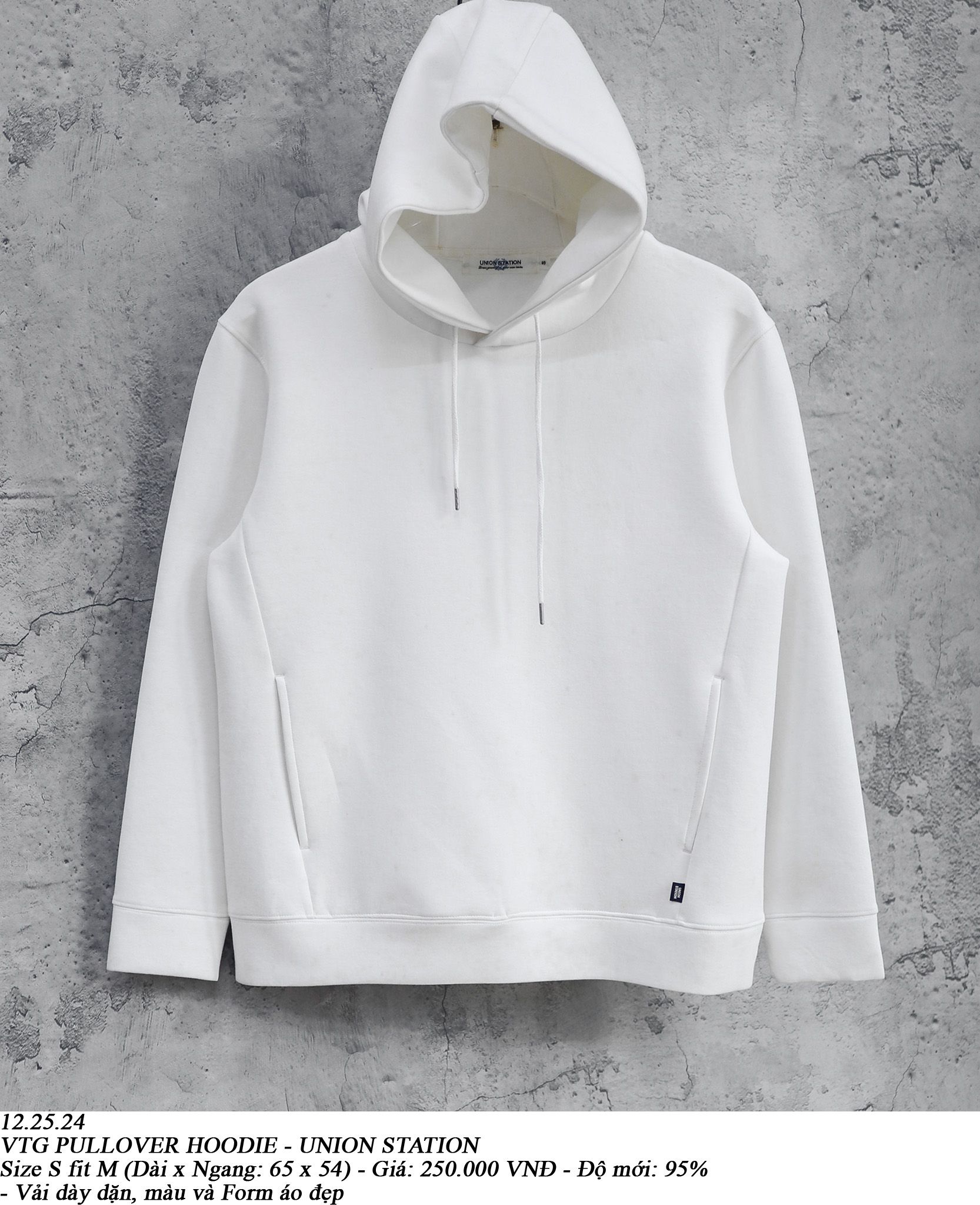  12.25.24 - VTG PULLOVER HOODIE - UNION STATION 