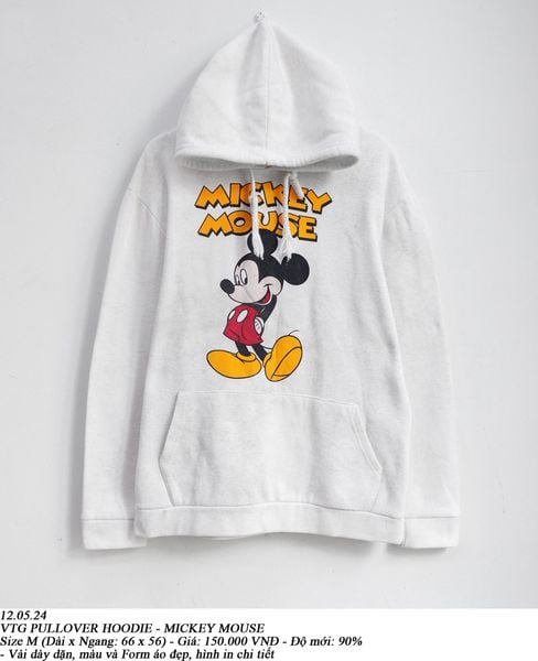  12.05.24 - VTG PULLOVER HOODIE - MICKEY MOUSE 