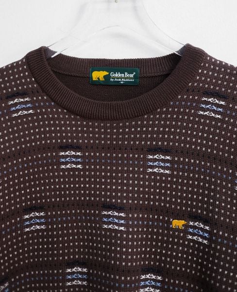  12.10.24 - VTG KNIT SWEATSHIRT - GOLDEN BEAR 