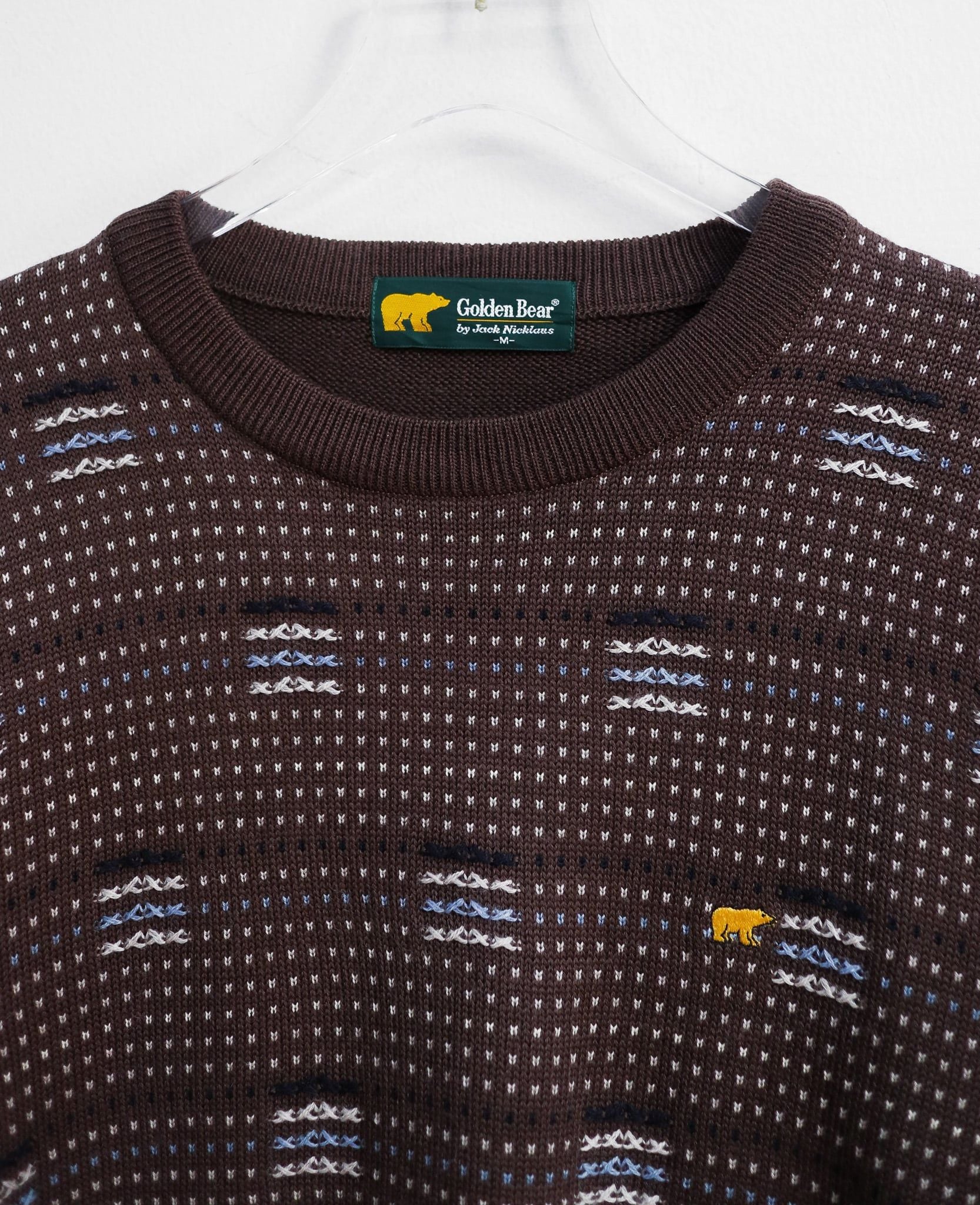  12.10.24 - VTG KNIT SWEATSHIRT - GOLDEN BEAR 
