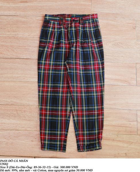  [PASS ĐỒ] - CROPPED DRESS PANTS - UNIQ 