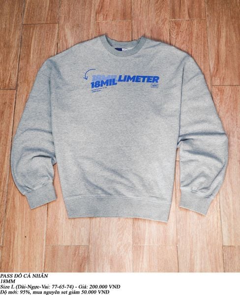 [PASS ĐỒ] - OVERSIZED SWEATSHIRT - 18MM 