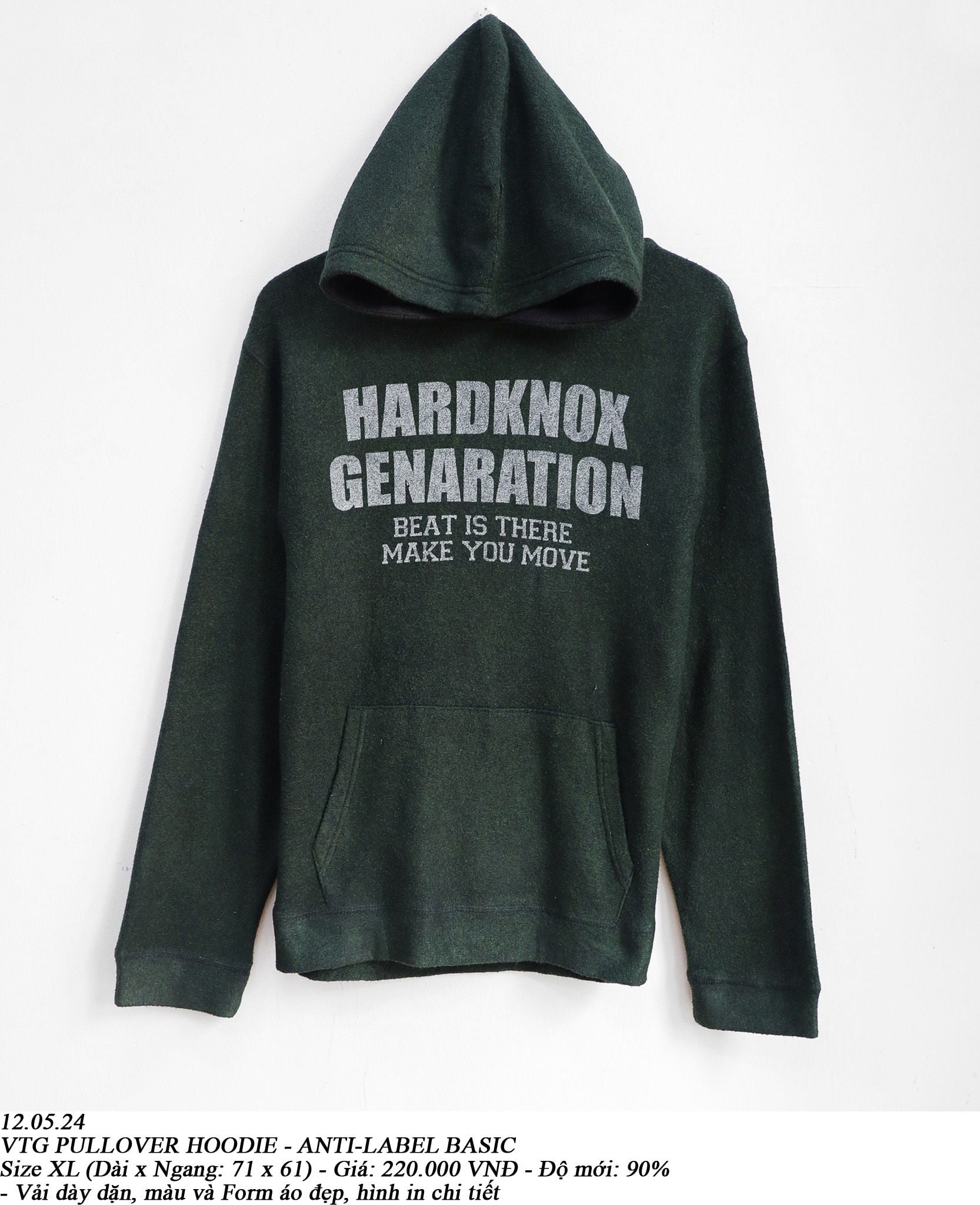  12.05.24 - VTG PULLOVER HOODIE - ANTI-LABEL BASIC 