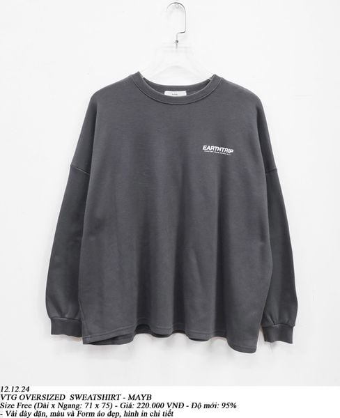  12.12..24 - VTG OVERSIZED SWEATSHIRT - MAYB 