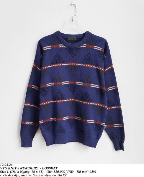  12.03.24 - VTG KNIT SWEATSHIRT - BOSSBAT 