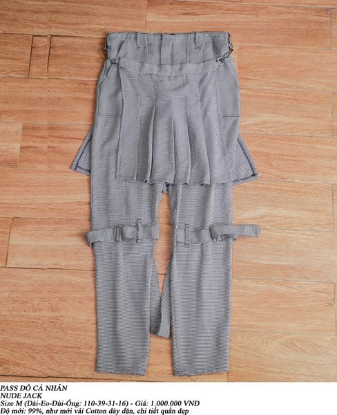  [PASS ĐỒ] - BONDAGE PUNK PANTS - NUDE JACK 