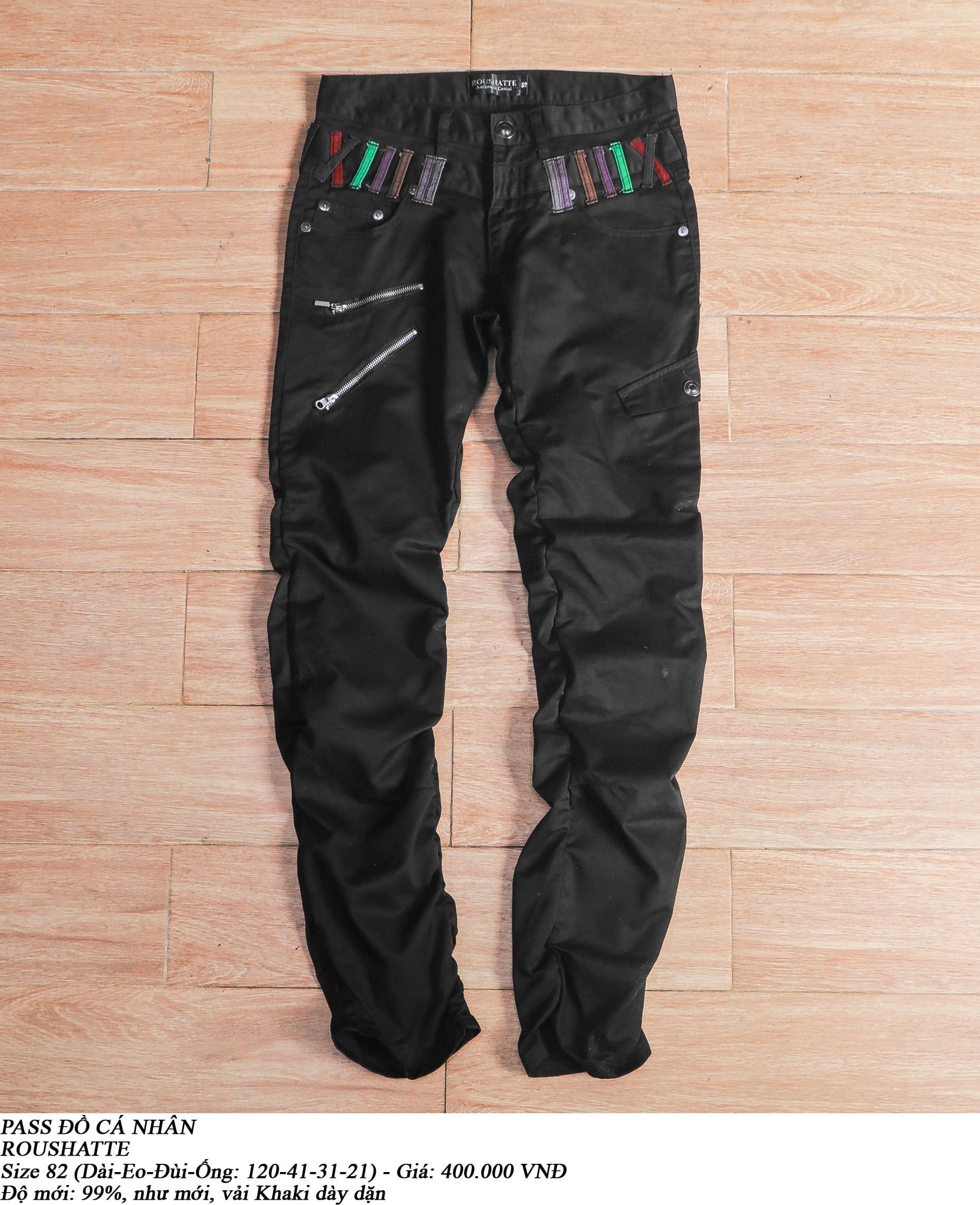  [PASS ĐỒ] - DOUBLE WAISTED TWILL PANTS - ROUSHATTE 