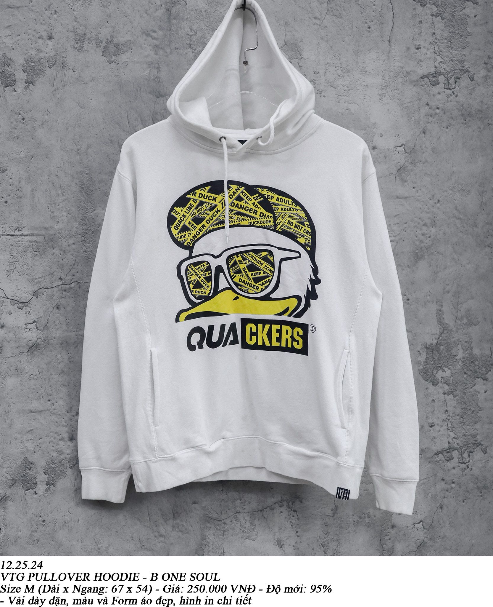  12.25.24 - VTG PULLOVER HOODIE - B ONE SOUL 