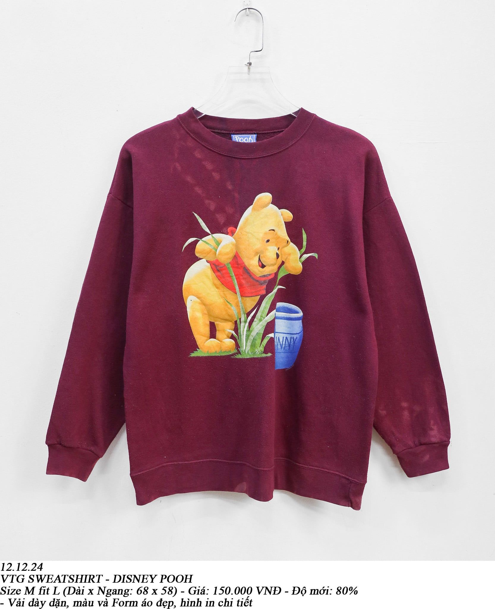  12.12..24 - VTG SWEATSHIRT - DISNEY POOH 