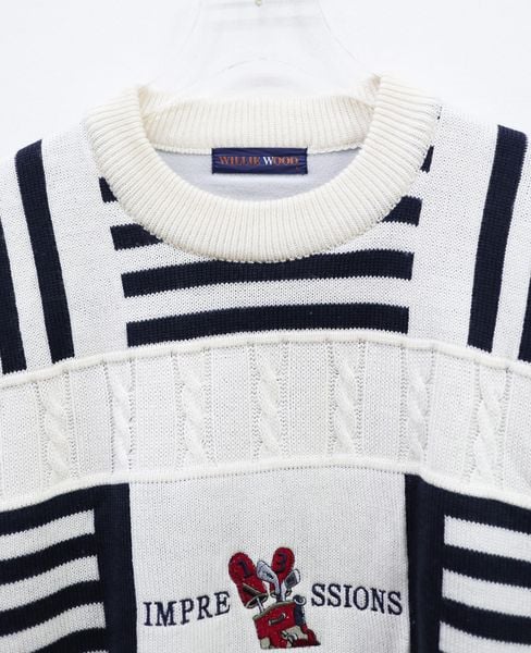  12.17.24 - VTG KNIT SWEATSHIRT - WILLIE WOOD 