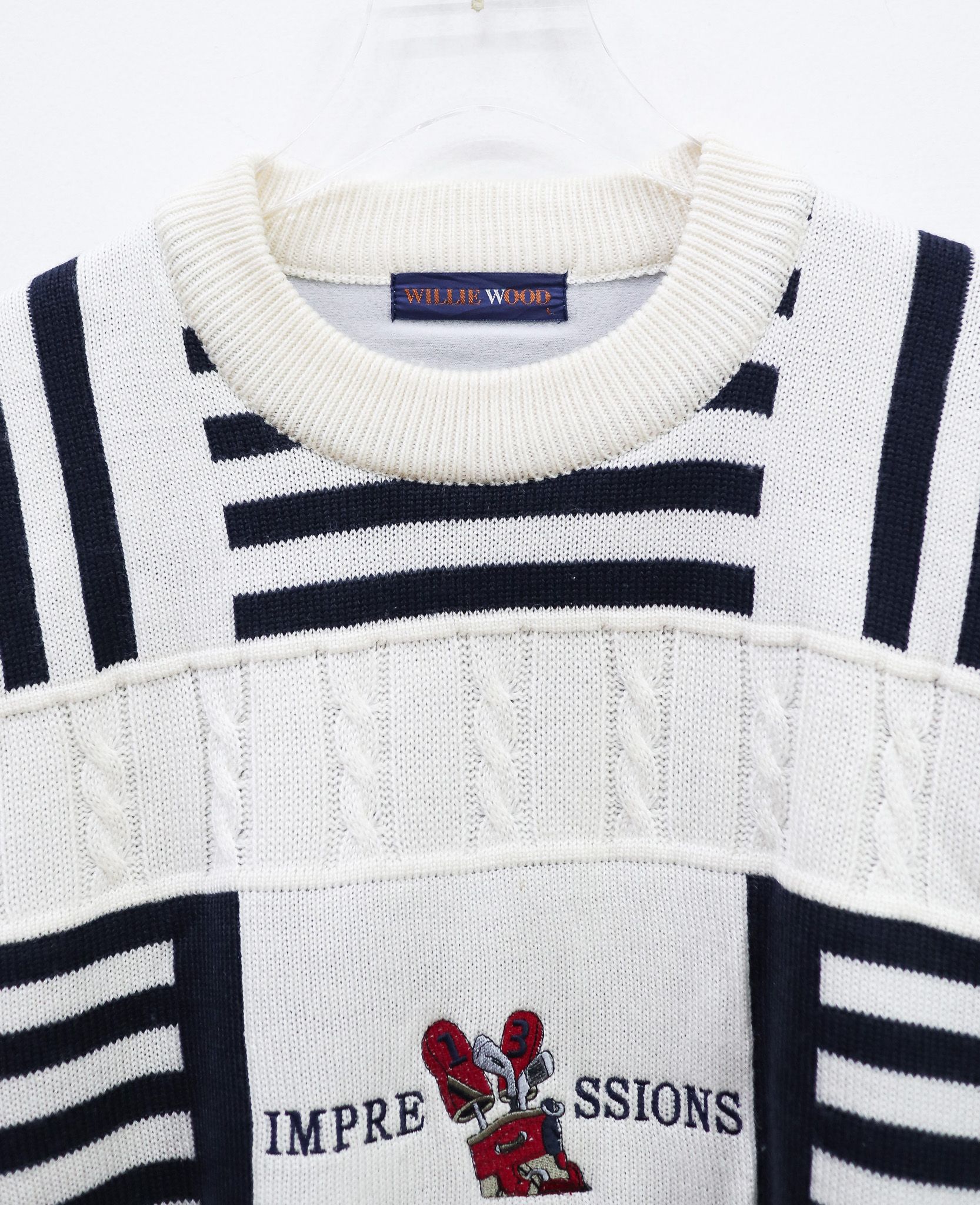  12.17.24 - VTG KNIT SWEATSHIRT - WILLIE WOOD 