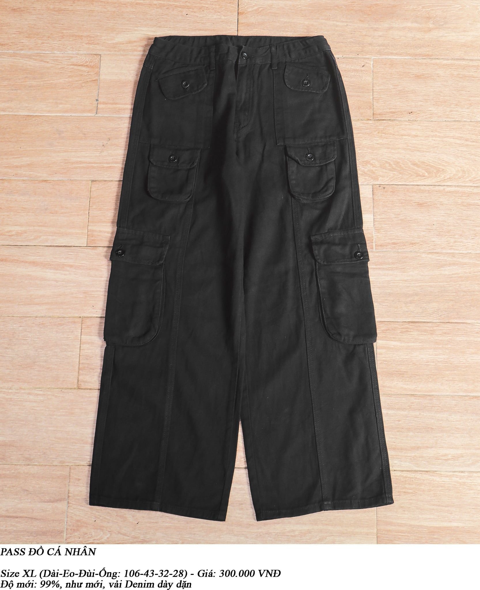  [PASS ĐỒ] - WIDE FIT CARGO PANTS 