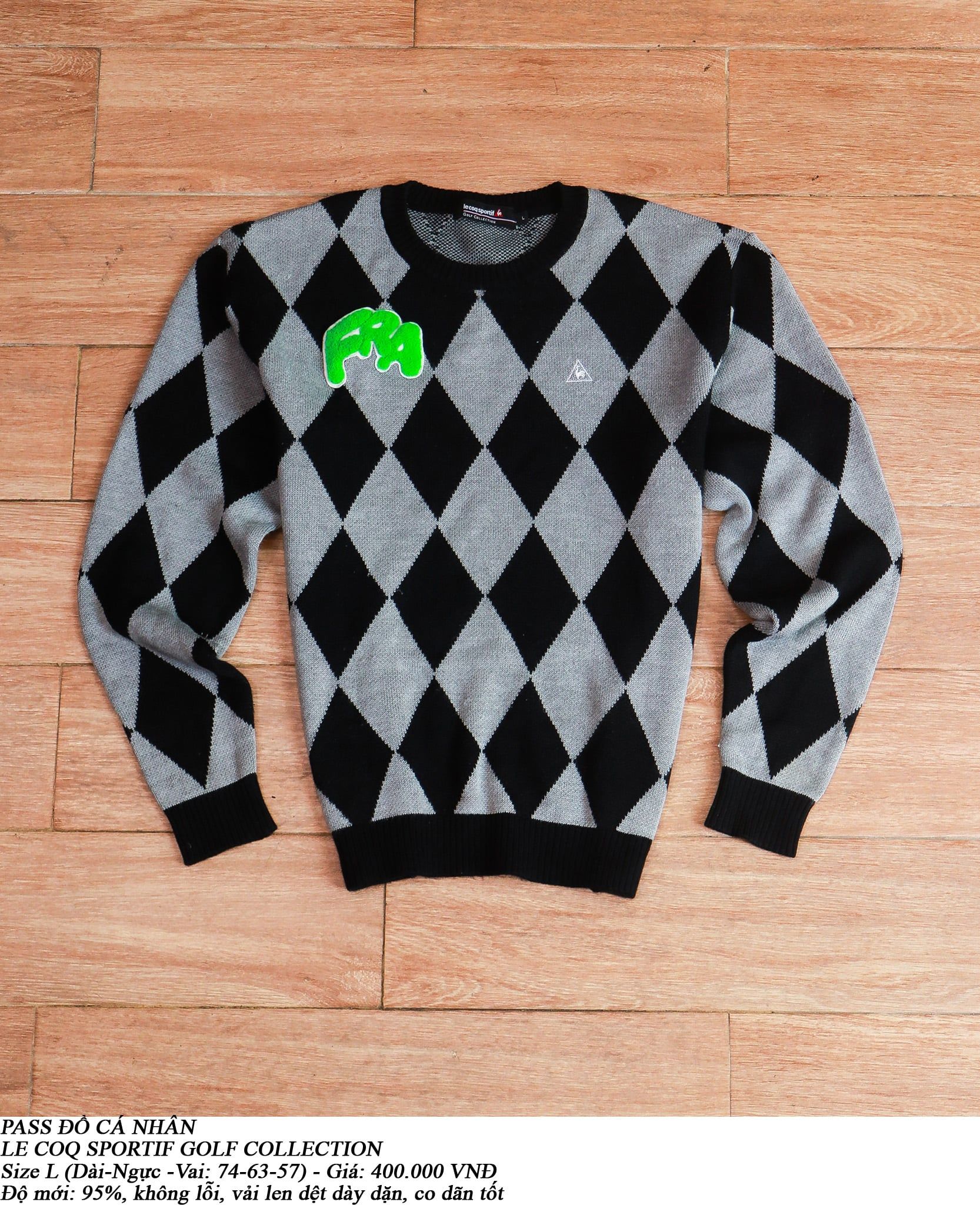  [PASS ĐỒ] - KNIT SWEATSHIRT - LE COQ SPORTIF GOLF COLLECTION 