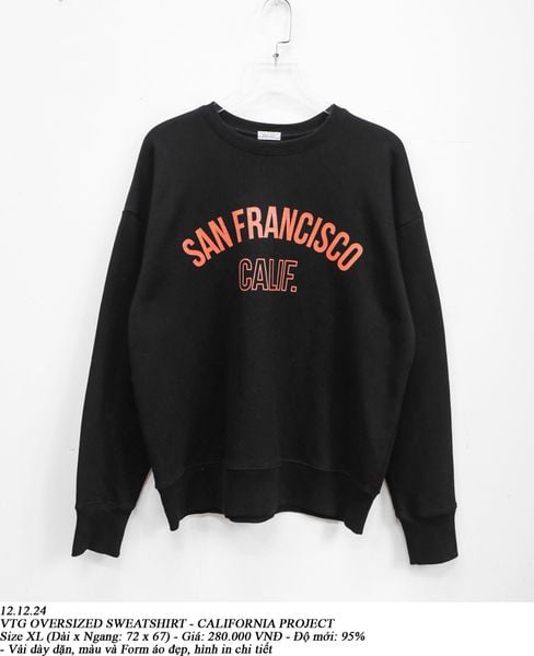  12.12..24 - VTG OVERSIZED SWEATSHIRT - CALIFORNIA PROJECT 