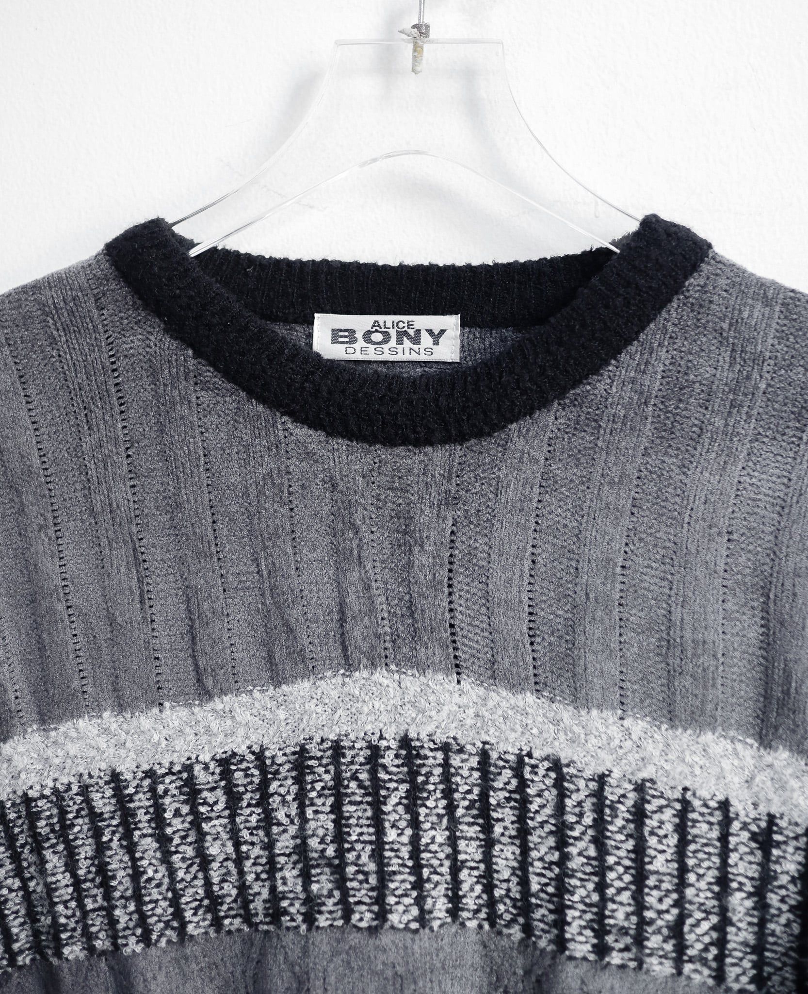  12.10.24 - VTG KNIT SWEATSHIRT - ALICE PONY DESSINS 