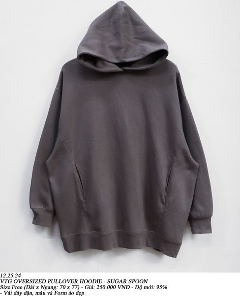  12.25.24 - VTG OVERSIZED PULLOVER HOODIE - SUGAR SPOON 