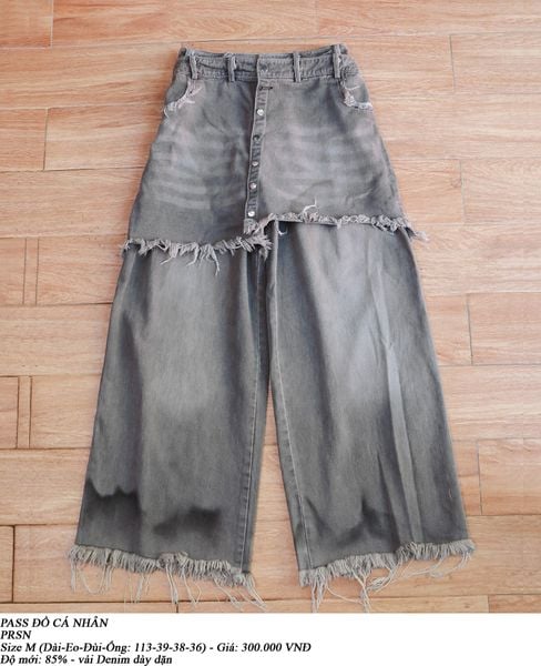  [PASS ĐỒ] - FLARED DENIM PANTS - PRSN 
