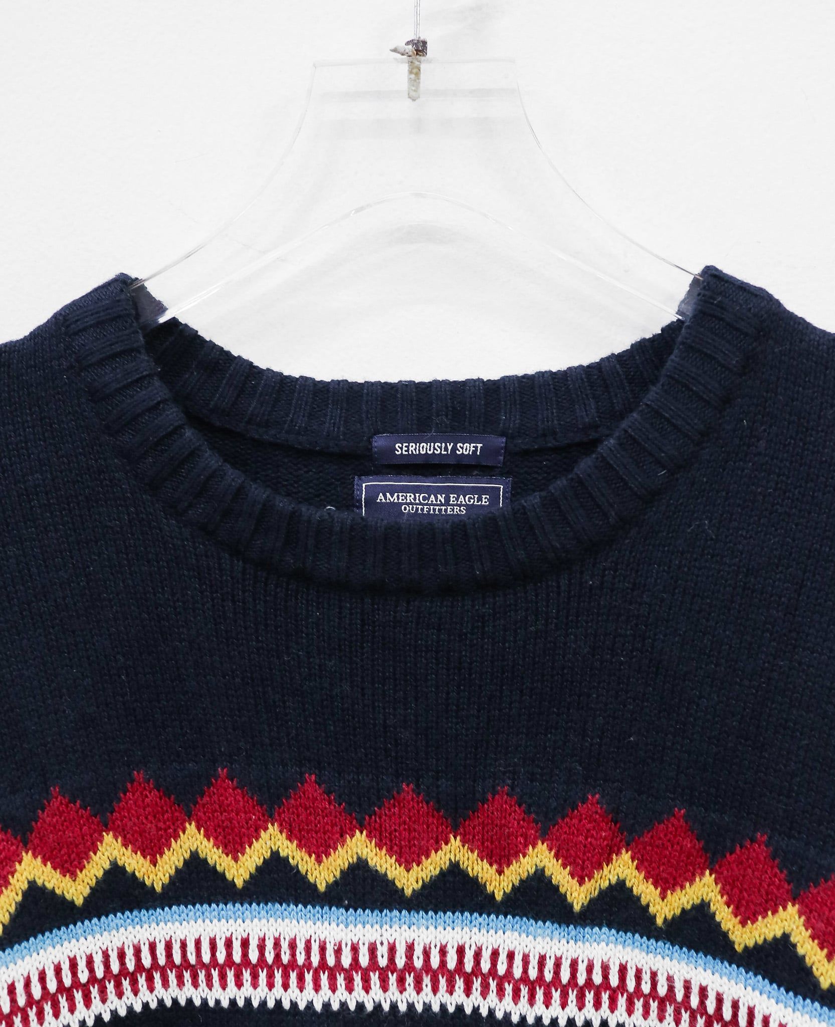  12.17.24 - VTG KNIT SWEATSHIRT - AMERICAN EAGLE 