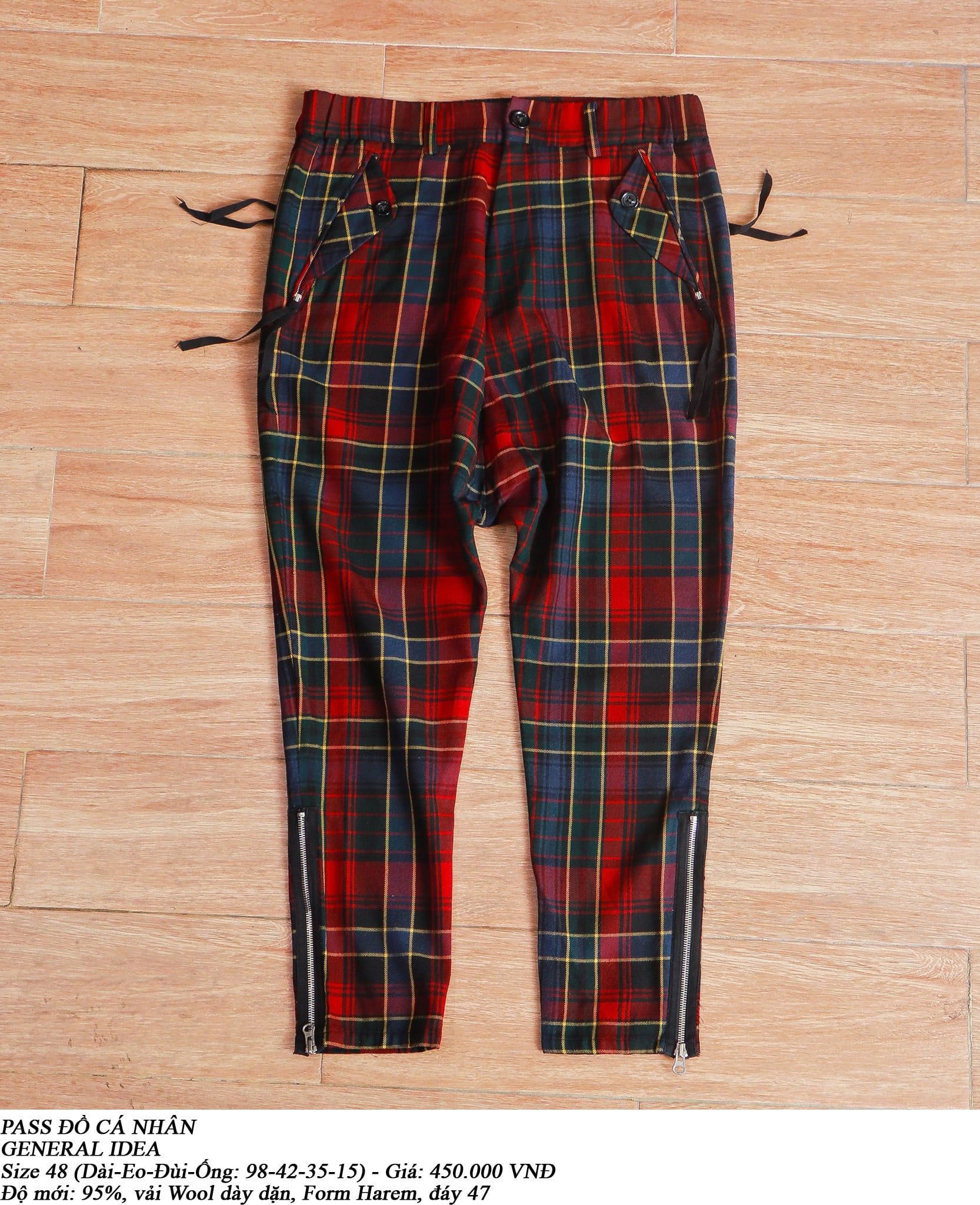  [PASS ĐỒ] - WOOL HAREM PANTS - GENERAL IDEAL 