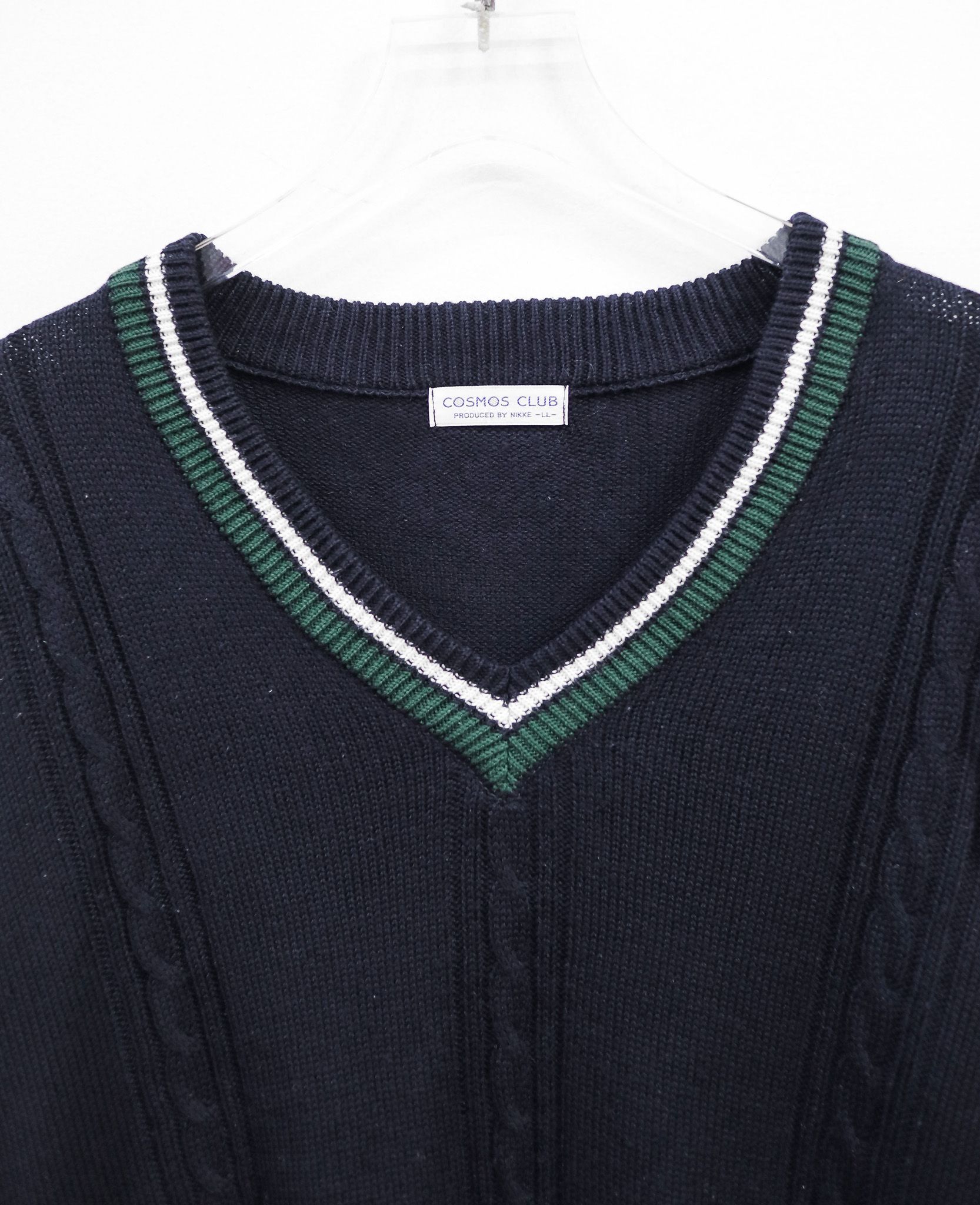  12.17.24 - VTG KNIT SWEATSHIRT - COSMO CLUB 