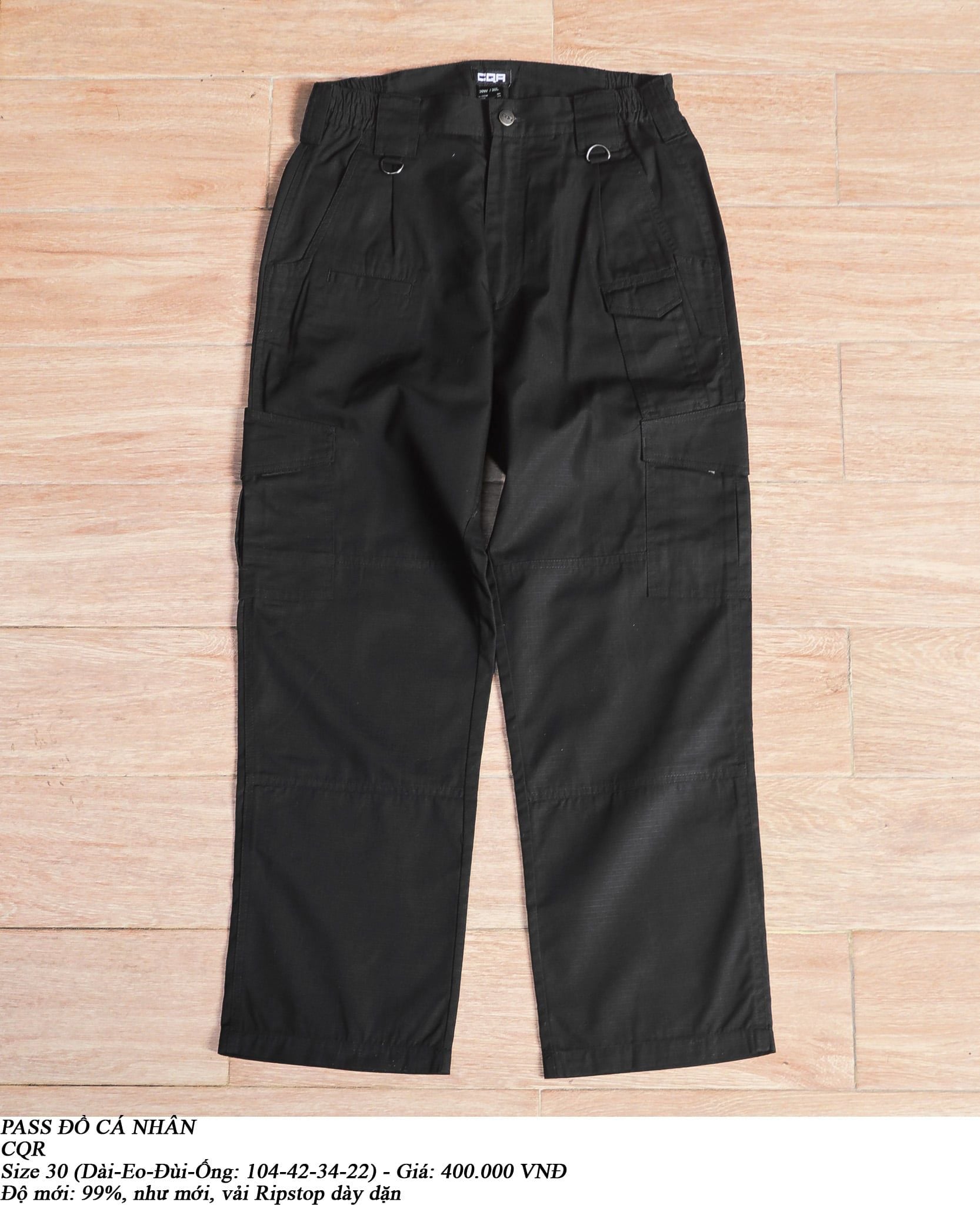 [PASS ĐỒ] - RIPSTOP MILITARY CARGO PANTS - CQR 