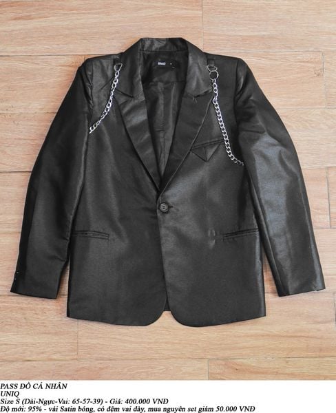  [PASS ĐỒ] - SATIN BLAZER JACKET - UNIQ 