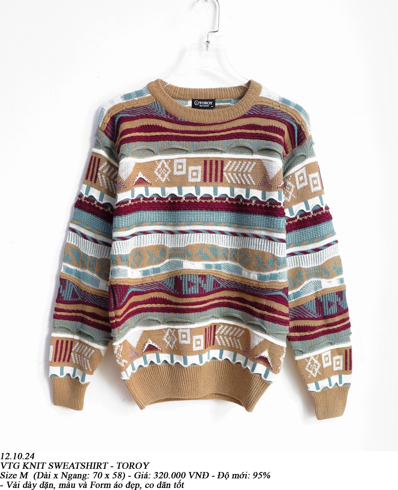  12.10.24 - VTG KNIT SWEATSHIRT - TOROY 