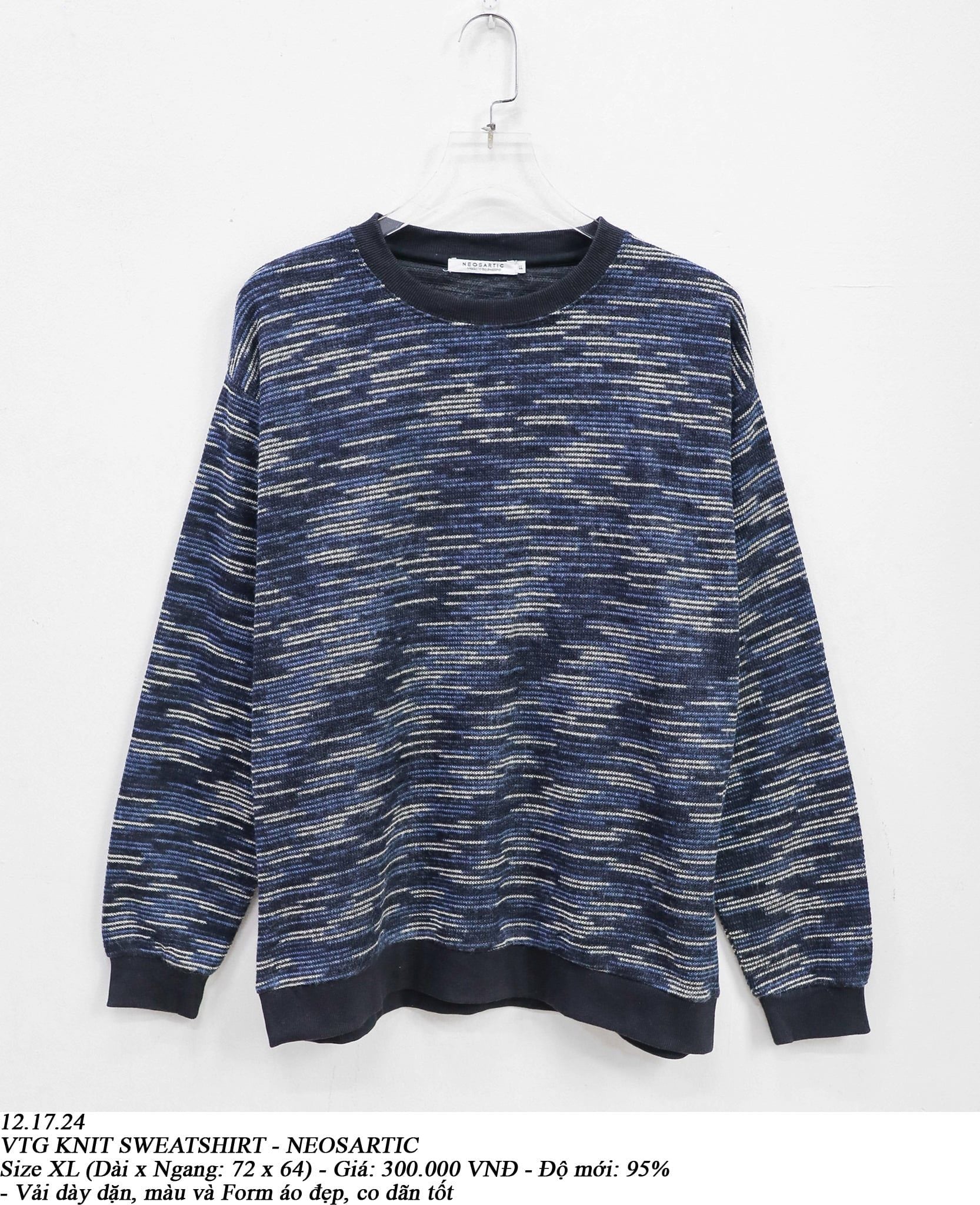  12.17.24 - VTG KNIT SWEATSHIRT - NEOSARTIC 