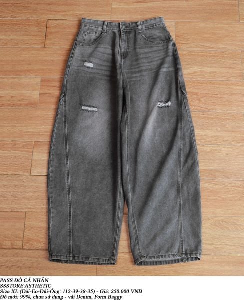  [PASS ĐỒ] - DENIM BAGGY PANTS - SSSTORE AESTHETIC 