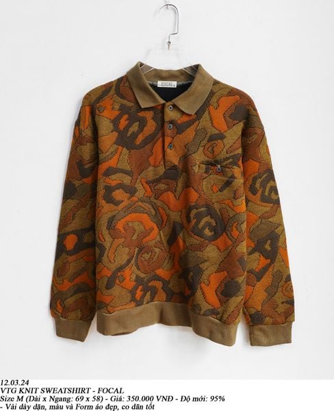  12.03.24 - VTG KNIT SWEATSHIRT - FOCAL 
