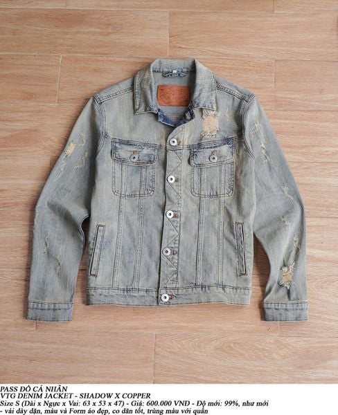  [PASS ĐỒ] - DENIM JACKET - SHADOW X COPPER 