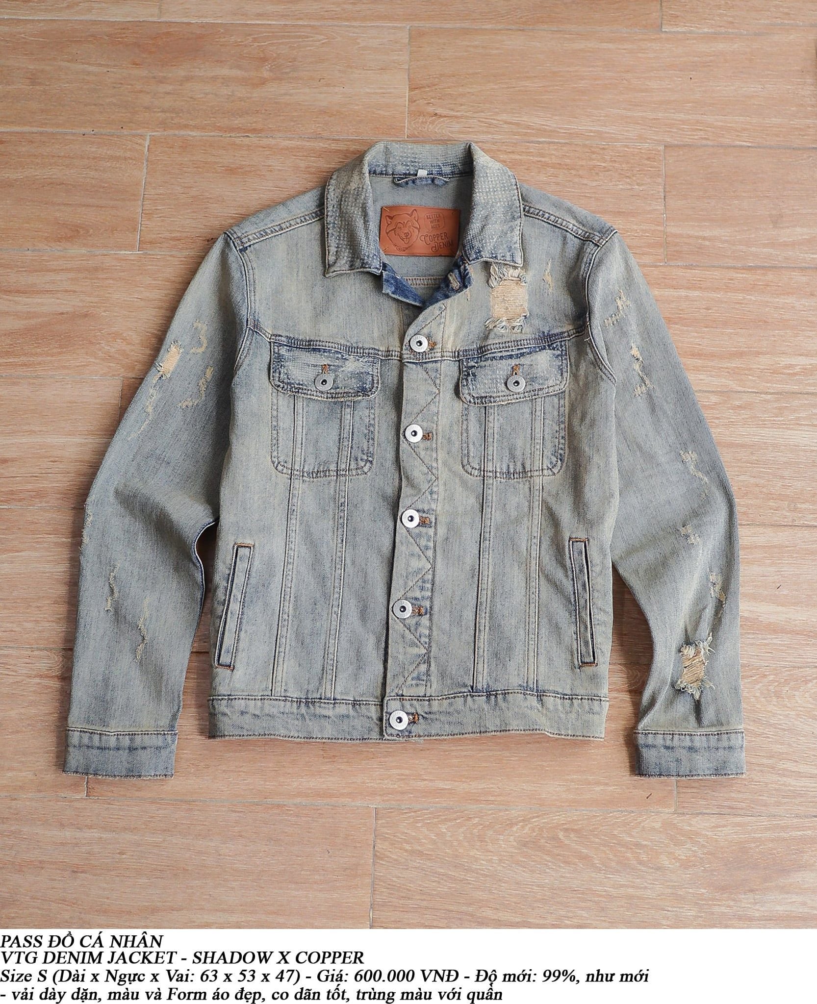  [PASS ĐỒ] - DENIM JACKET - SHADOW X COPPER 