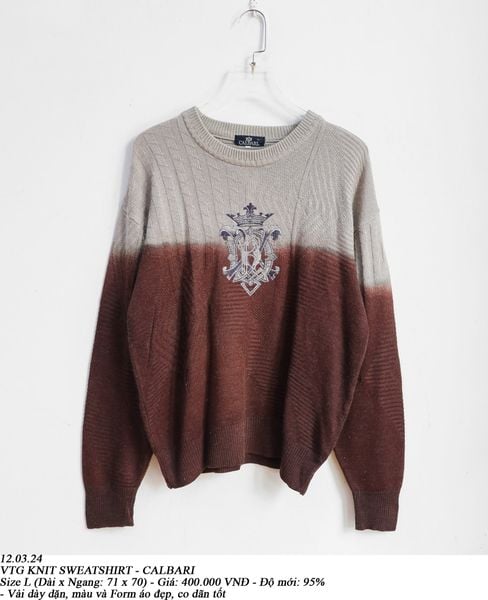  12.03.24 - VTG KNIT SWEATSHIRT - CALBARI 