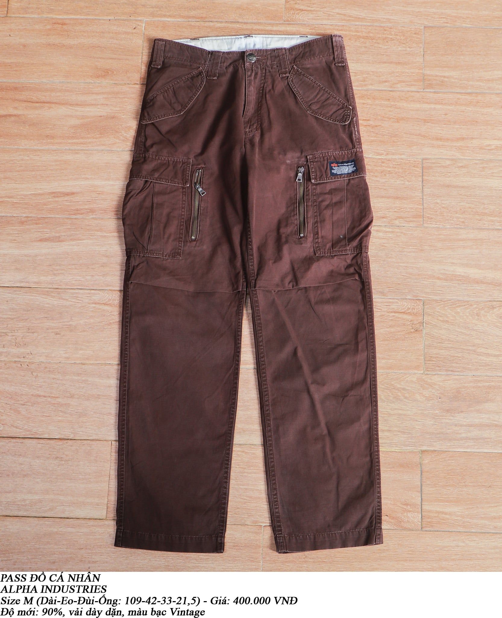  [PASS ĐỒ] - MILITARY CARGO PANTS - ALPHA INDUSTRIES 