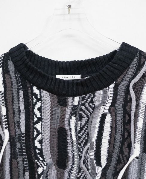  12.17.24 - VTG OVERSIZED KNIT SWEATSHIRT - KHALITA 