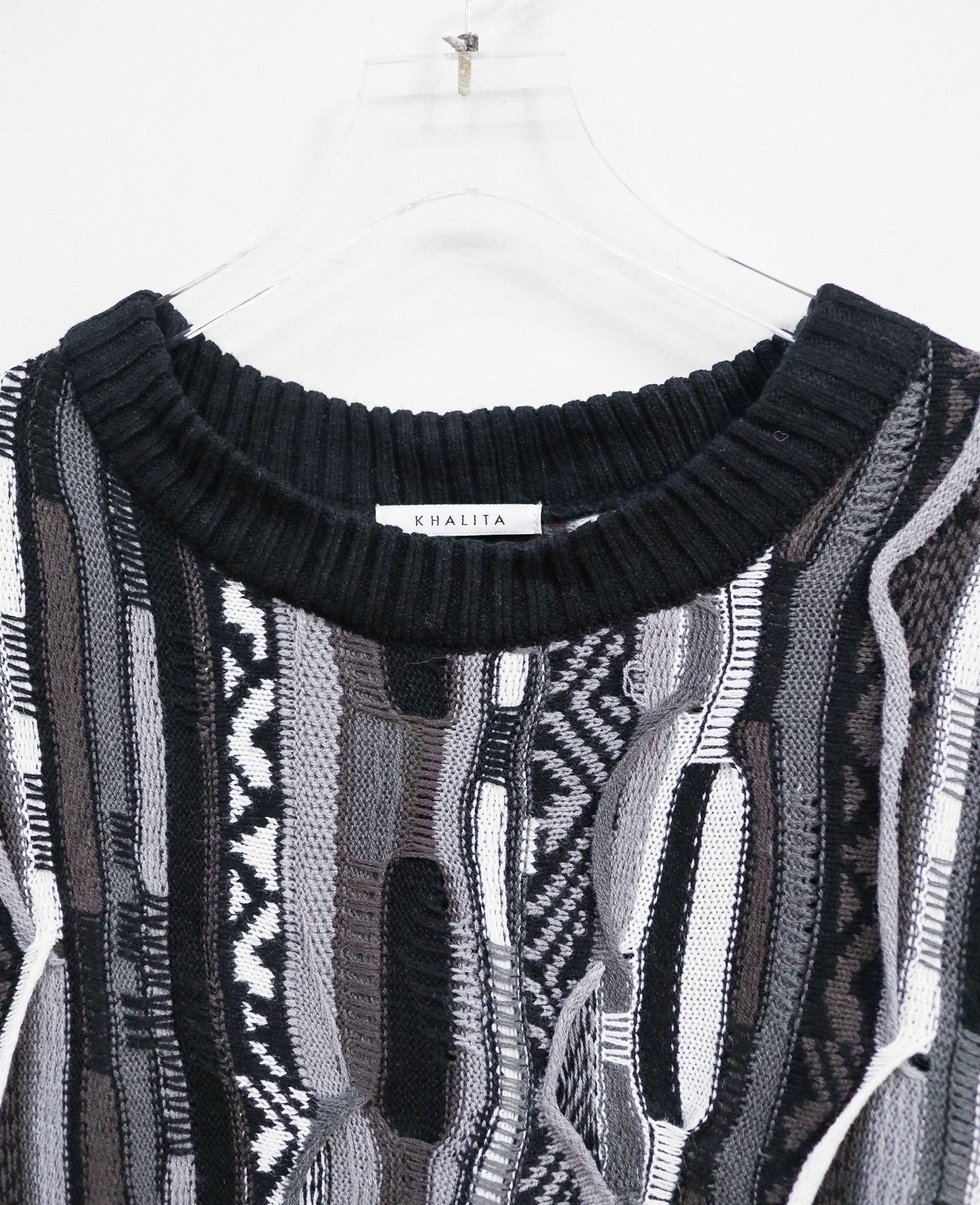 12.17.24 - VTG OVERSIZED KNIT SWEATSHIRT - KHALITA 