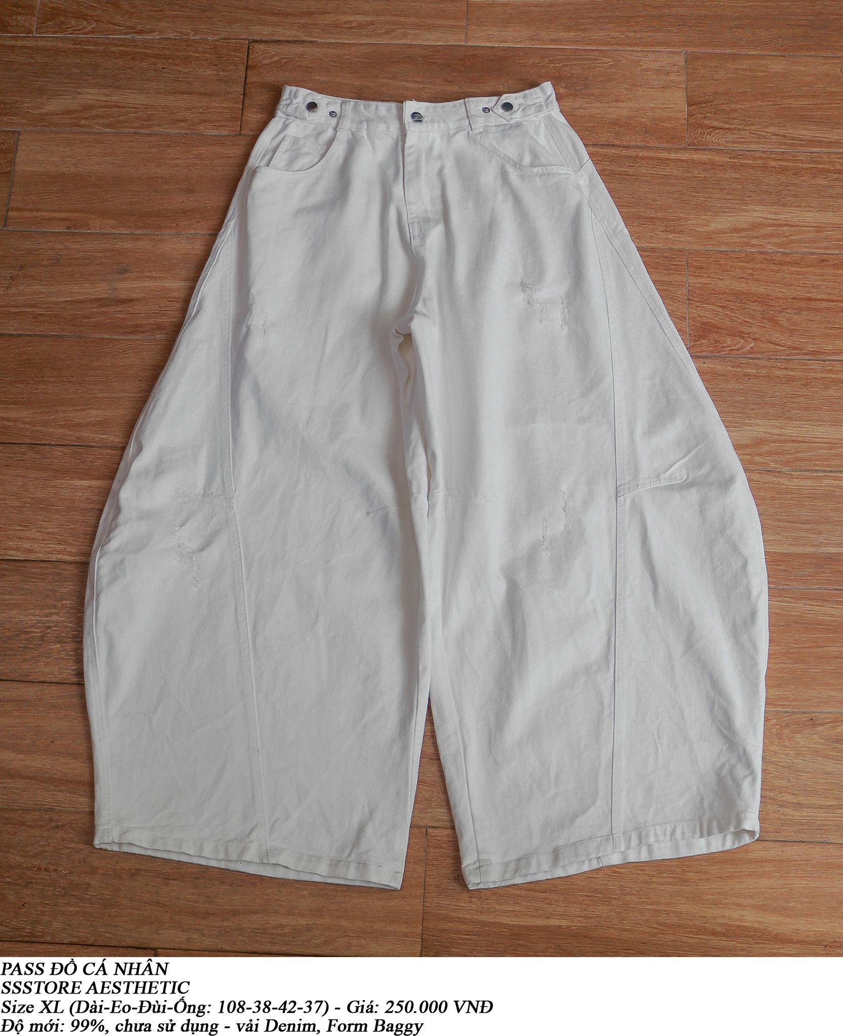  [PASS ĐỒ] - DENIM BAGGY PANTS - SSSTORE AESTHETIC 