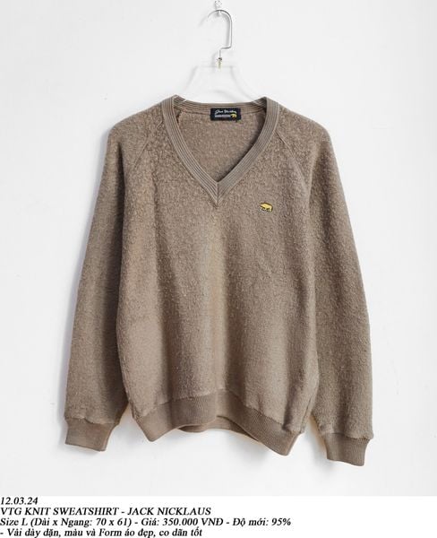  12.03.24 - VTG KNIT SWEATSHIRT - JACK NICKLAUS 