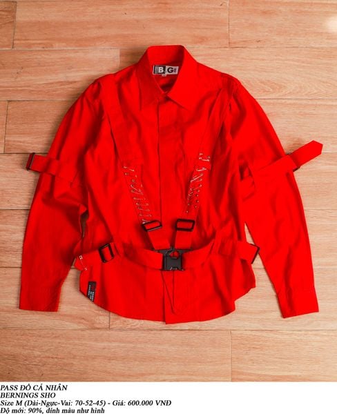  [PASS ĐỒ] - BONDAGE PUNK BUTTON UP SHIRT - BERNING SHO 