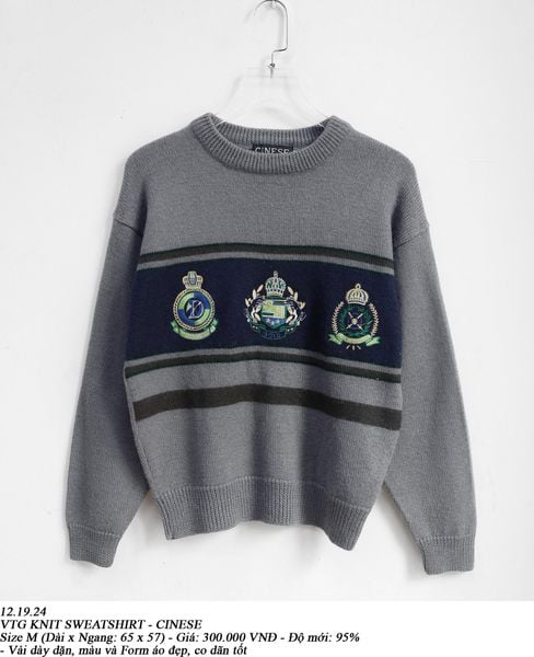  12.19.24 - VTG KNIT SWEATSHIRT - CINESE 