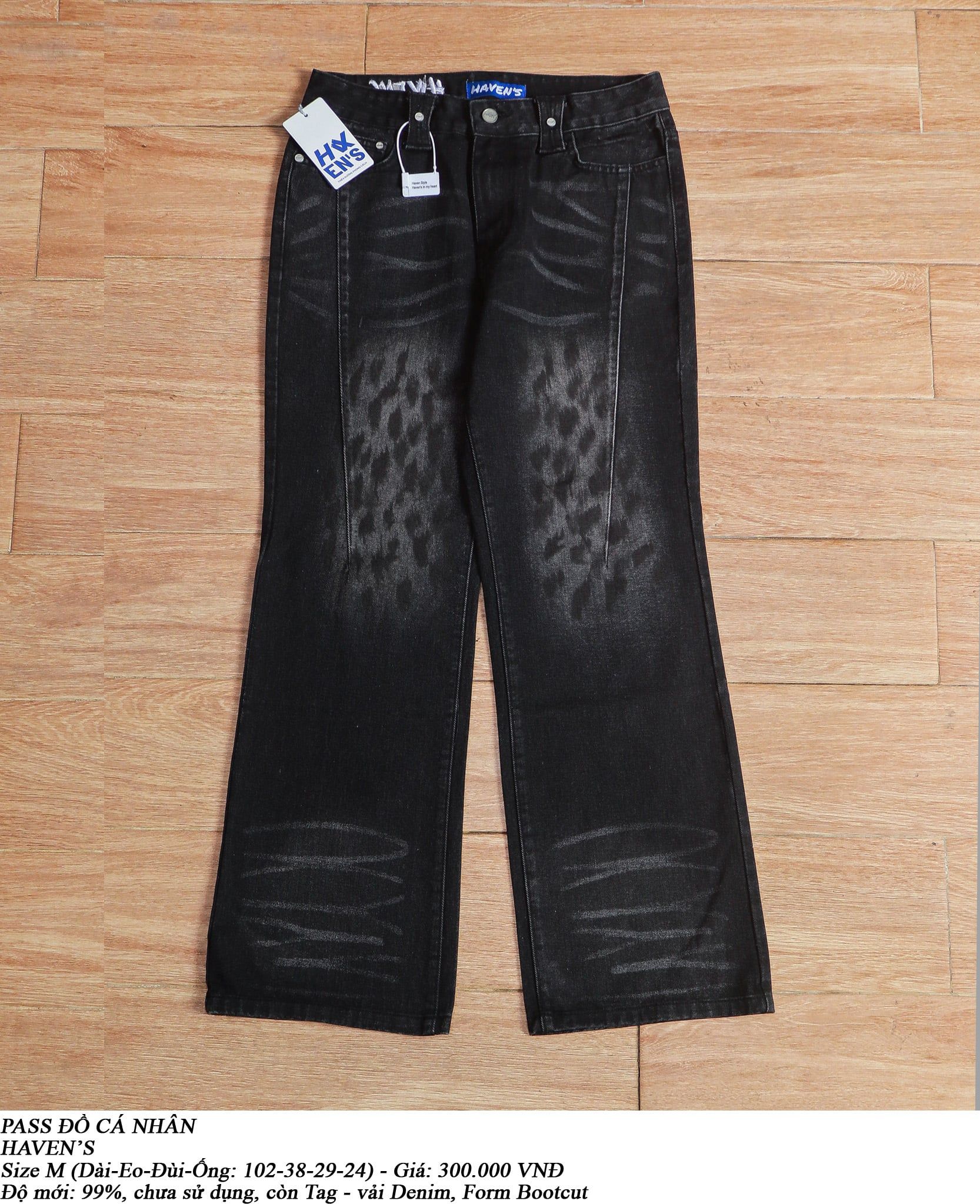  [PASS ĐỒ] - BOOTCUT DENIM PANTS - HAVEN'S 